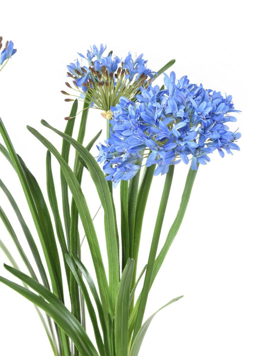 Konstgjord Blå Agapanthus 90Cm Inomhusväxt