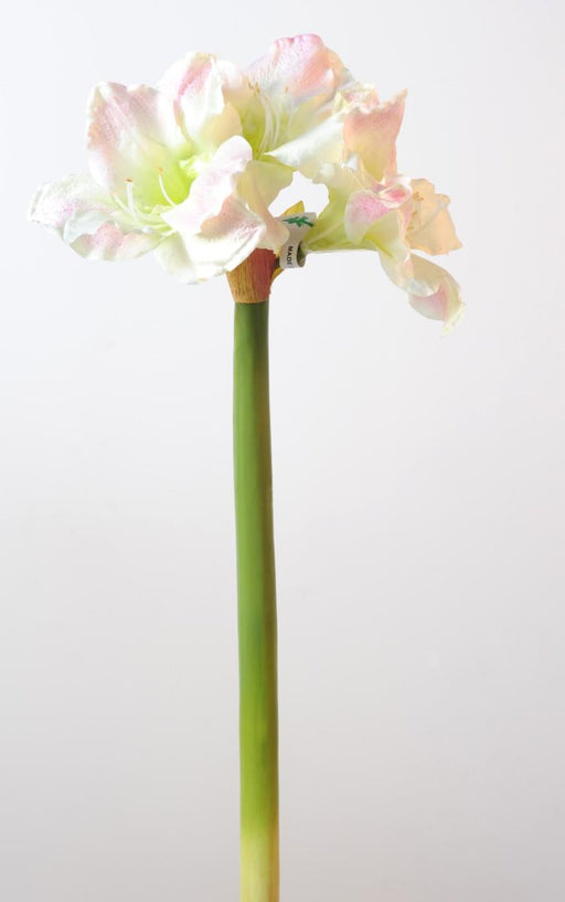 Konstgjord Amaryllis 3 Blommor Vita 70Cm