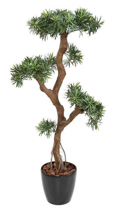 Artificiell Podocarpus Molnträd H135Cm För Utomhusbruk