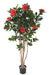 Konstgjord Camellia Träd Röd 160 Cm 12 Blommor