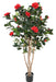 Konstgjord Camellia Träd Röd 160 Cm 12 Blommor