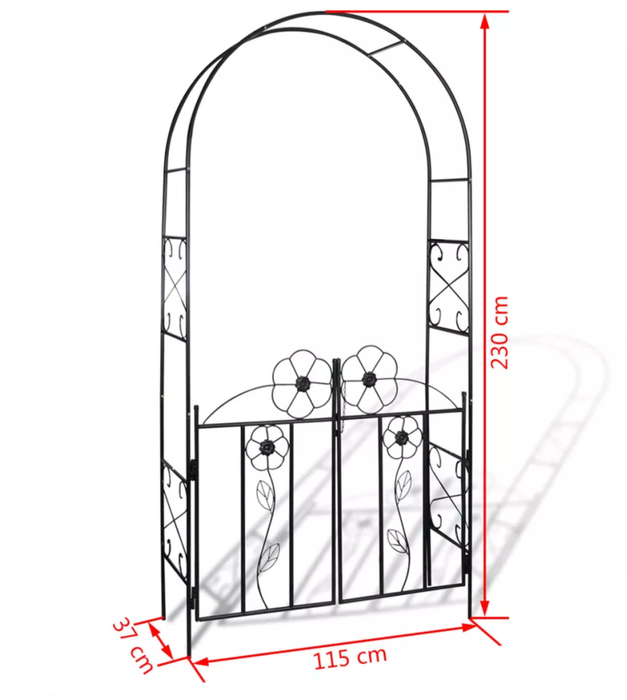 Garden Arch Dekorativ Dörr För Trädgårdsbåge