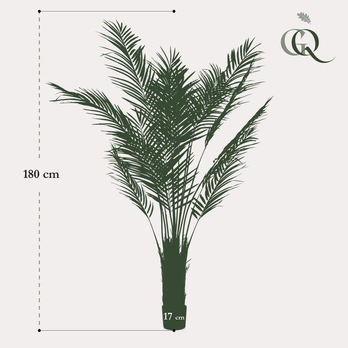 Areca Lutescens Konstgjorda Växt - H180Cm, Ø17Cm