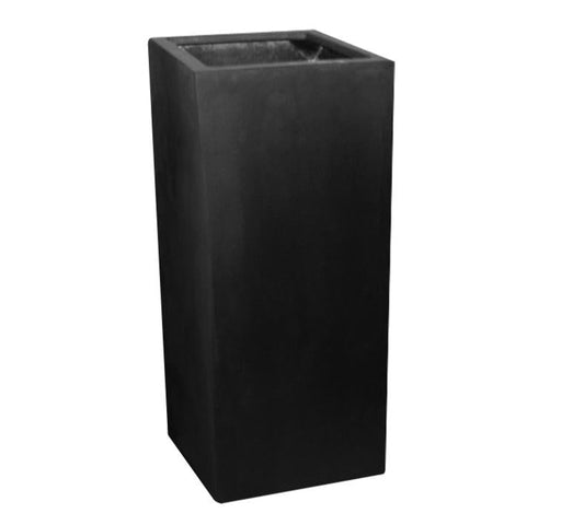 Black Cube Blomlåda H.60Cm Fiberstone För Trädgård