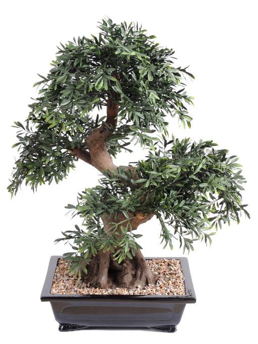 Bonsai Black Willow Artificiell 70 Cm Dekorativ Växt