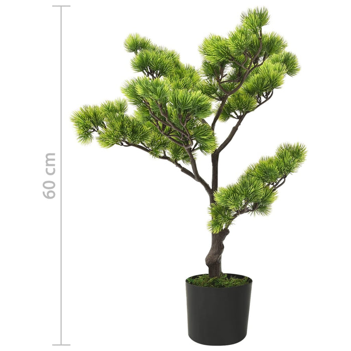 Konstgjord Pine Bonsai Med Kruka 60 Cm Grön