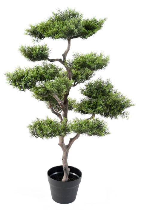 Konstgjord Pine Bonsai 95 Cm Syntetisk Växt