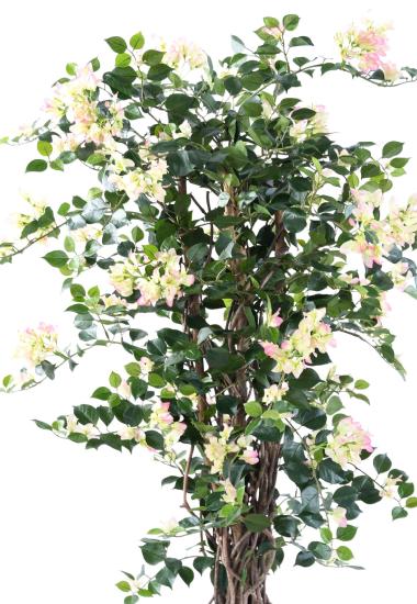 Konstgjord Bougainvillea 150 Cm Vita Rosa Blommor