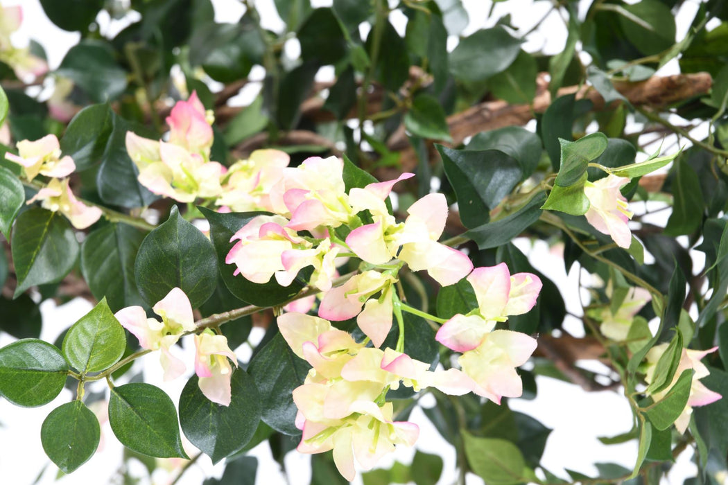 Konstgjord Bougainvillea 150 Cm Vita Rosa Blommor