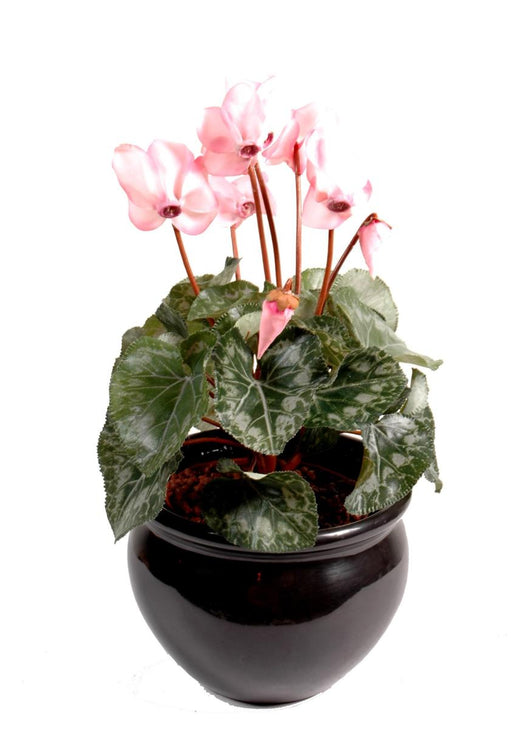 Konstgjord Cyclamen Rosa 32 Cm På Stake