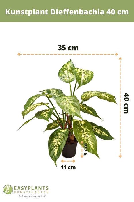 Dieffenbachia - Konstgjord Grön Växt