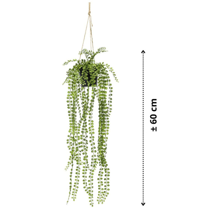 Emerald Artificiell Ficus Pumila Hängande Buske I Kruka 60cm