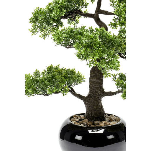 Emerald Mini Artificiell Ficus Bonsai Grön 47 Cm