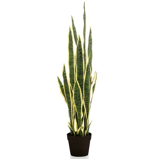 Emerald Artificiell Sanseveria Växt I Plastkruka 97 Cm