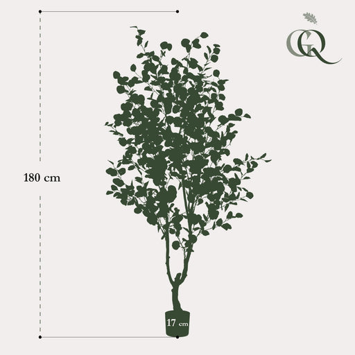 Eukalyptus Konstgjord Växt - H180Cm, Ø17Cm