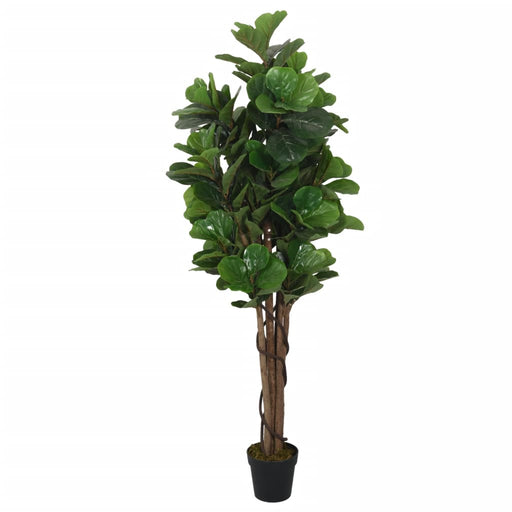 Konstgjord Ficus Lyrata 134 Blad 120 Cm Grön