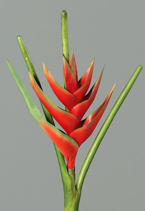 Konstgjord Blomma Heliconia Röd 126Cm Tropisk Dekoration