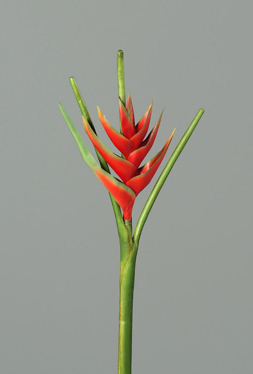 Konstgjord Blomma Heliconia Röd 126Cm Tropisk Dekoration