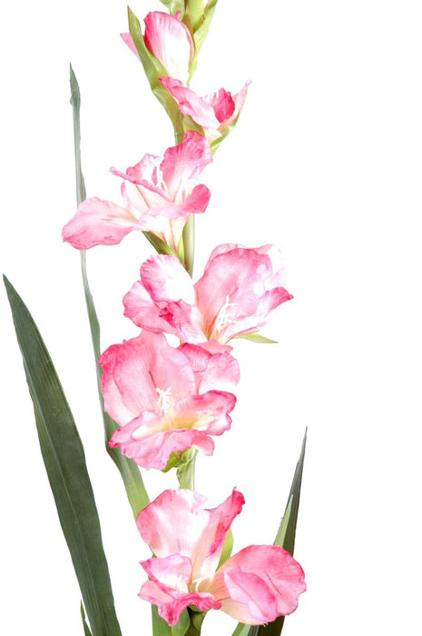 Artificiell Gladiolus Rosa 110Cm För Blomdekoration