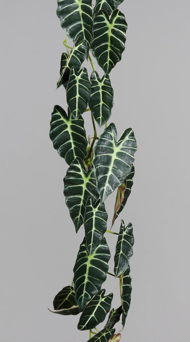 Konstgjord Alocasia-Girland 120 Cm Grön