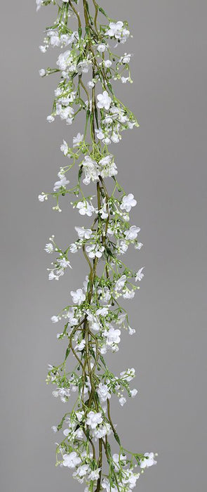 Artificiell Gypsophila Garland H.120Cm Vit