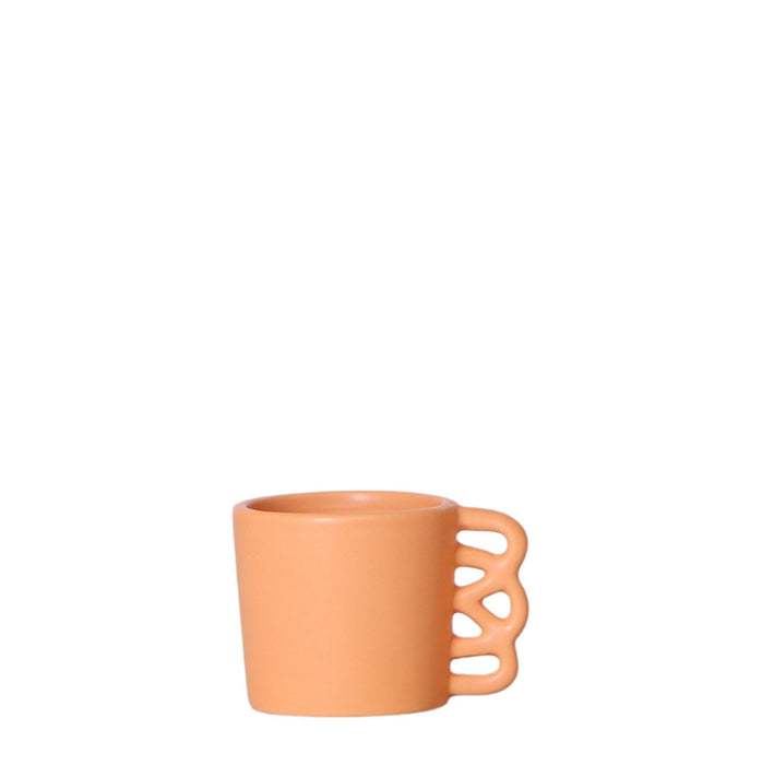 Happy Mug - Peach Keramisk Planterkruka