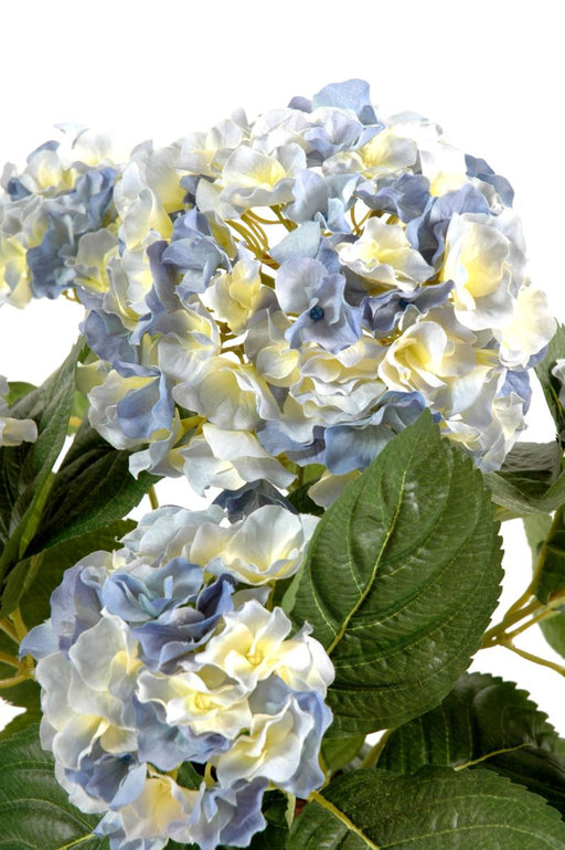 Konstgjord Hortensia 5 Huvuden Blå 50 Cm På Stake