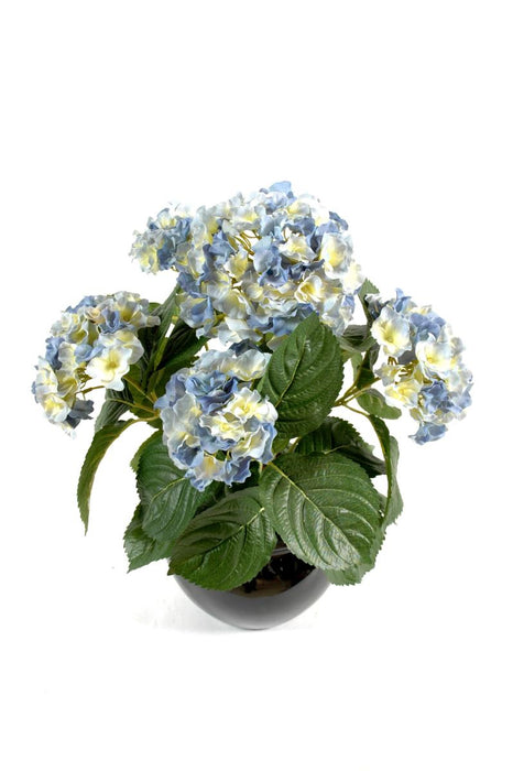 Konstgjord Hortensia 5 Huvuden Blå 50 Cm På Stake