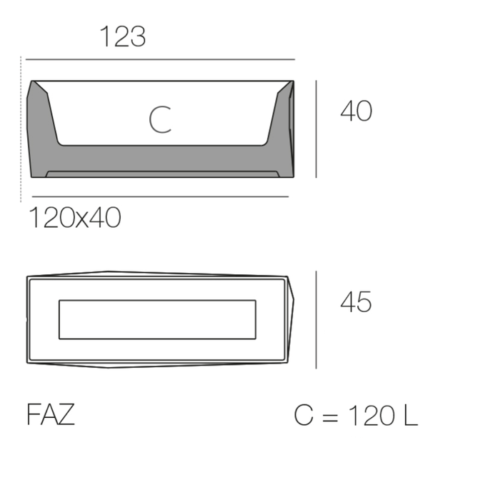 Faz Led Planter