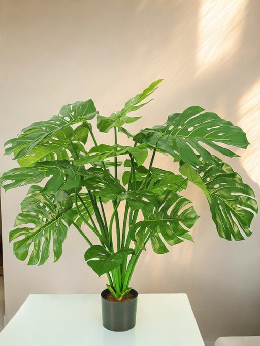 Monstera Deluxe - Stor Konstgjord Växt