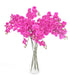 Artificiell Phalaenopsis Orchid 9 Fuchsia Blommor 98Cm