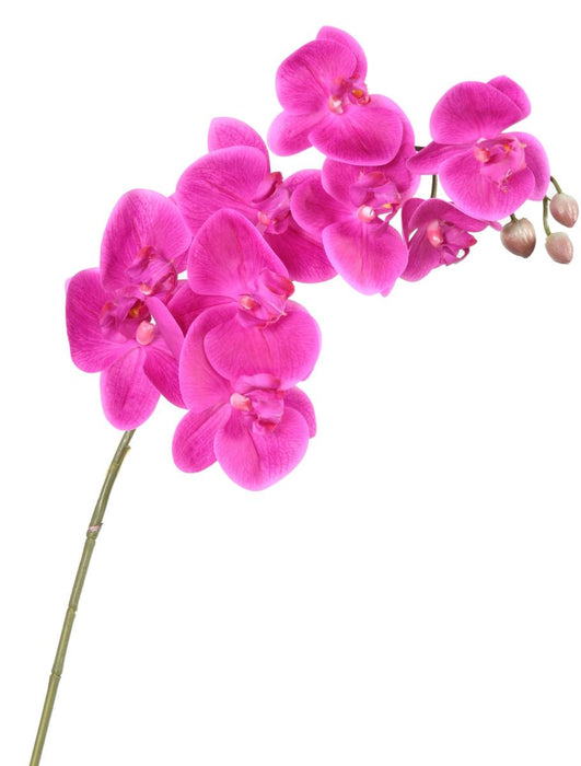 Artificiell Phalaenopsis Orchid 9 Fuchsia Blommor 98Cm