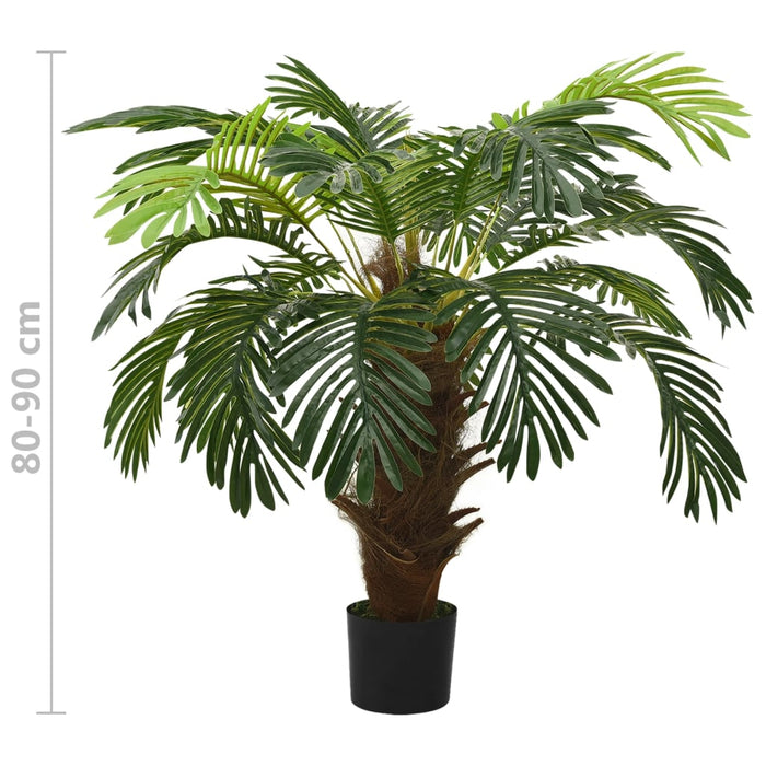 Konstgjord Cycas Palm Med Kruka 90 Cm Grön