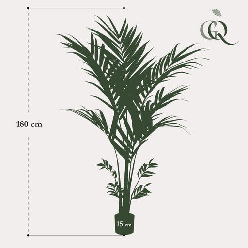 Kentia Palm Konstgjord Växt - H180Cm, Ø15Cm