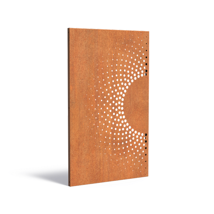 Abstrakt Corten Stål Panel För Trädgård 180X110Cm