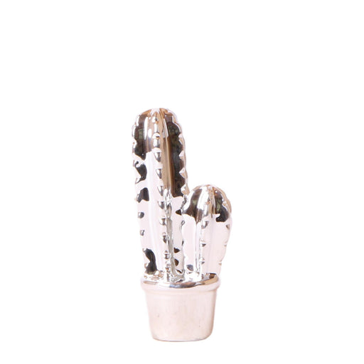 Liten Silver Cactus - Juldekoration