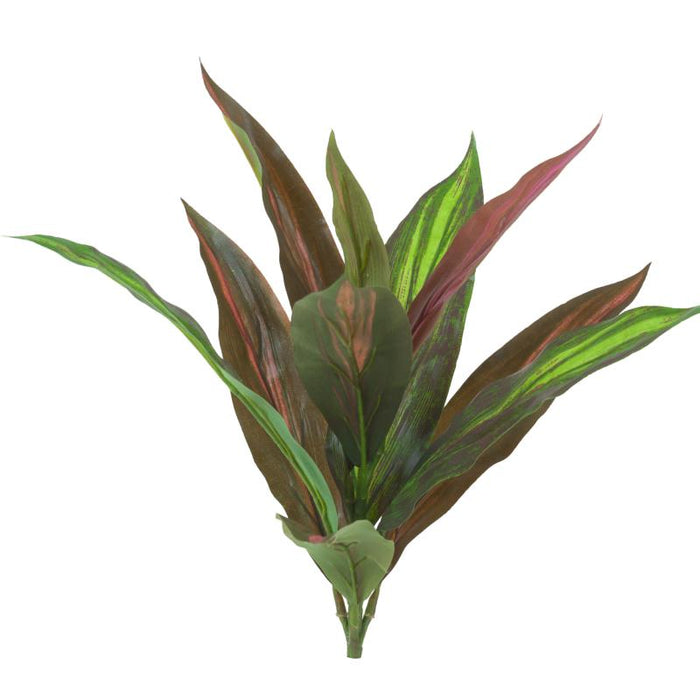 Inomhus Konstgjord Dracena Stake 32Cm Grön Röd