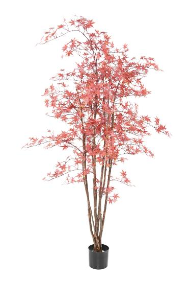 Artificiell Aralia Plant Uv Outdoor 180 Cm Röd