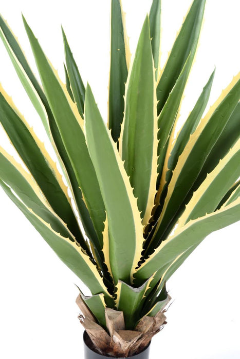 Konstgjord Växt Agave Furcraea 110Cm Grön Gul