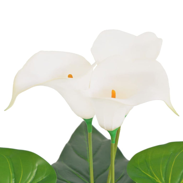 Konstgjord Växt Med Kruka Calla Lily 85 Cm Vit