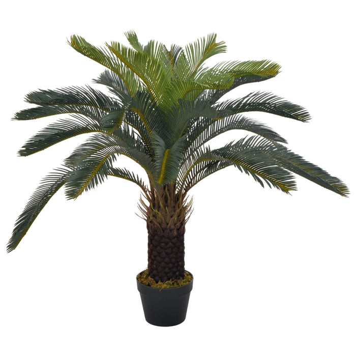 Konstgjord Växt Med Grön Cycas Palmkruka 90 Cm