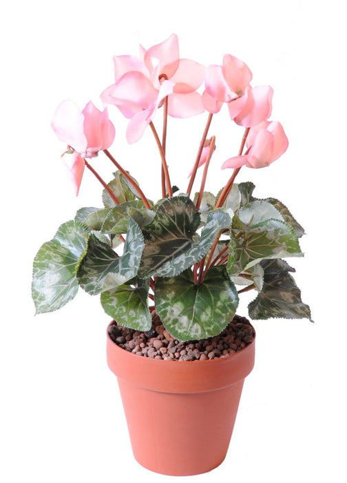 Konstgjord Växt Rosa Cyclamen 32Cm På Stake