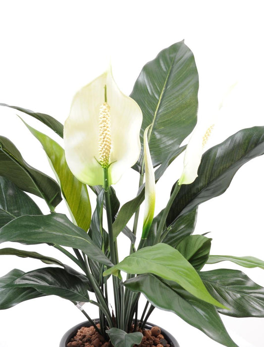 Konstgjord Spathiphyllum-Växt I Kruka 53 Cm