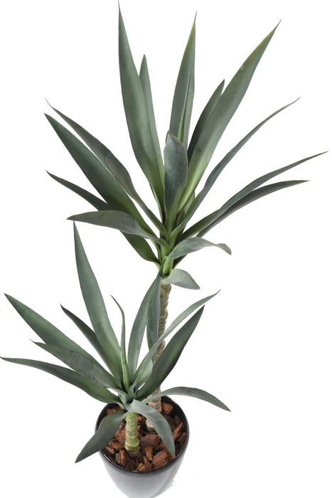 Konstgjord Yucca Växt 2 Stjälkar 110 Cm Inredning