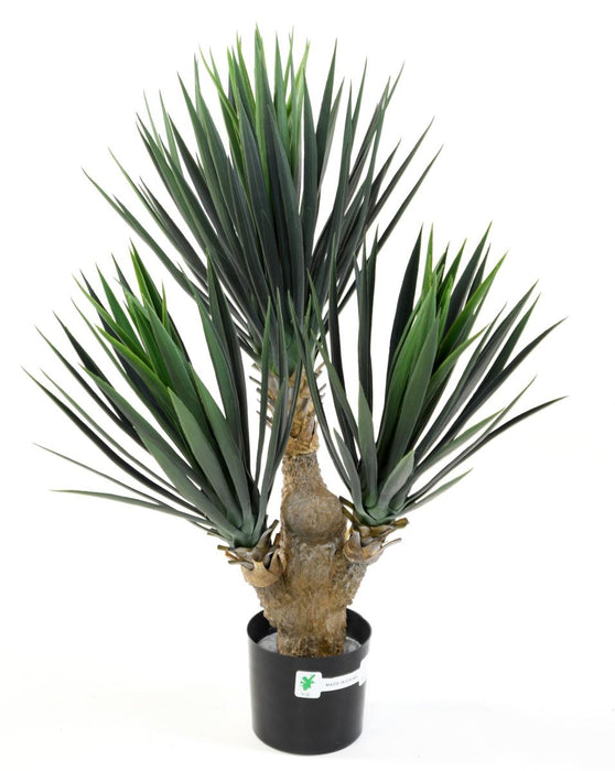 Konstgjord Yucca-Växt 3 Stammar 70 Cm Inredning