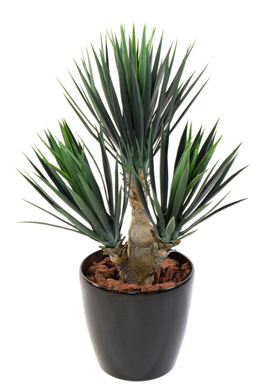 Konstgjord Yucca-Växt 3 Stammar 70 Cm Inredning