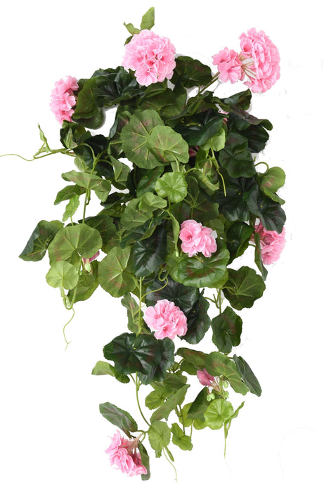 Konstgjord Pelargonväxt 60Cm Rosa Inredning