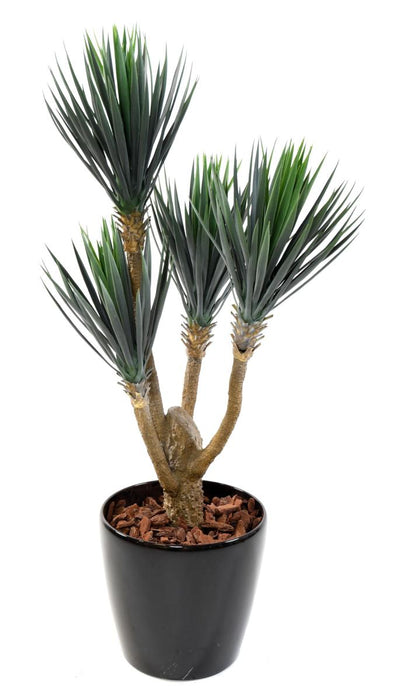 Konstgjord Yucca Växt 4 Huvuden H.120Cm För Inomhus