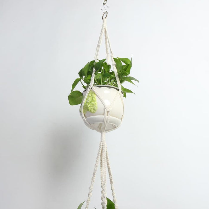 Hängande Blomkruka Dubbel Macramé Suspension