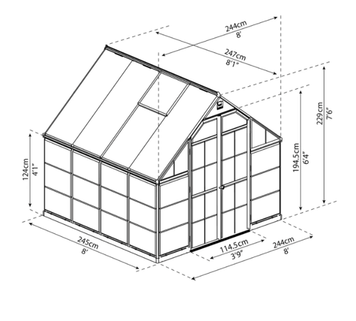 Balans Växthus 6 M²